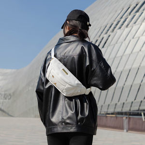 
AJ waterproof leather waist bag Nike Nike authentic sports bag new shoulder bag chest bag men and women casual crossbody bag