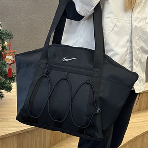 Nike Nike female shoulder bag Tot Bags Black Bags Black shoulder bag Handbag Fitness Sports Bag CV0063
