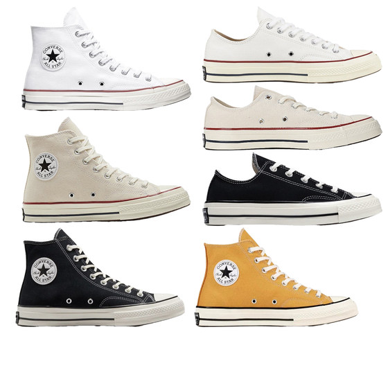 
CONVERSE 1970S versatile retro classic high-top low-top canvas shoes for men and women, counter genuine