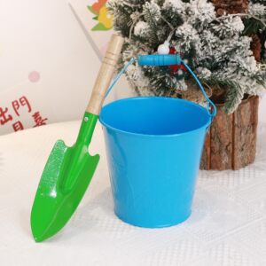 Children's beach toy iron shovel three or four sets of beach small iron shovel garden planting shovel garden art potting tool
