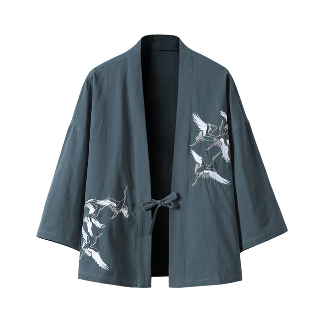 Chinese style improved Hanfu cardigan Taoist robe sun protection class ...