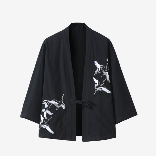 Chinese style improved Hanfu cardigan Taoist robe sun protection class ...