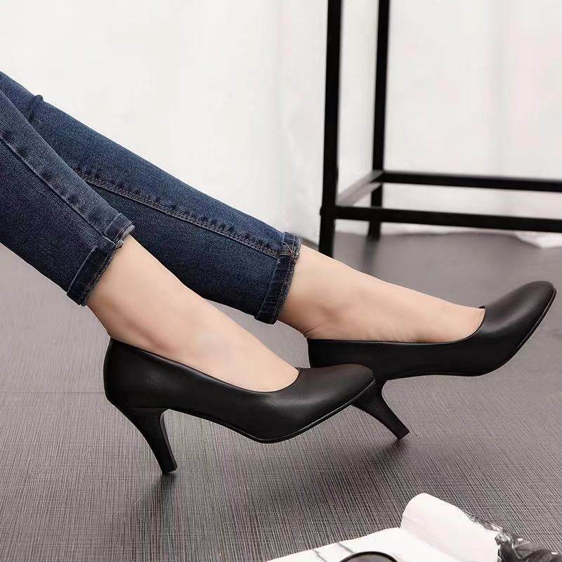 Heels Interview Shoes Women High -heeled Shoe Female Empty Sister