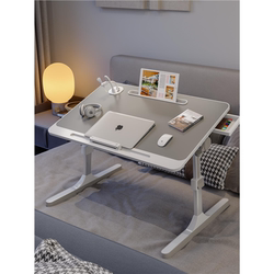 Adjustable Folding Bed Table, Simple Dormitory Student Writing Desk, Study Desk with Height-Adjustable Stand