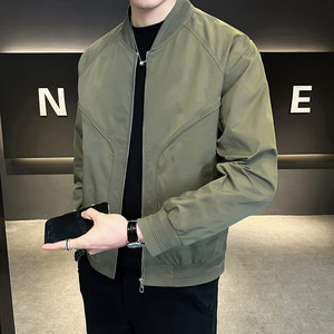 
Baseball collar jacket for men in spring and autumn 2025 new hot and fashionable trendy and versatile handsome spring clothes men's casual flight jacket
