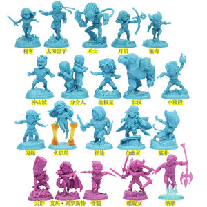 漫威联合作战X战警KS7桌游模型螺旋女纳摩秘客冲击波分身人火焰星