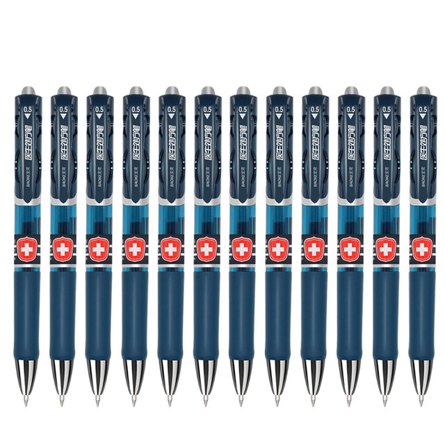 Baoke PC-198 Blue Black neutrophil doctor prescription Pen special blue and black pen special blue and black pens signed the movement neutral pens 0.5mm ink blue nurses hospital nurses to customize printing logo