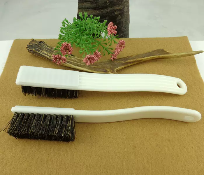 黑猪鬃硬刷子 天然鬃毛刷 猪鬃毛 核桃金刚星月凤眼上光上色清洗