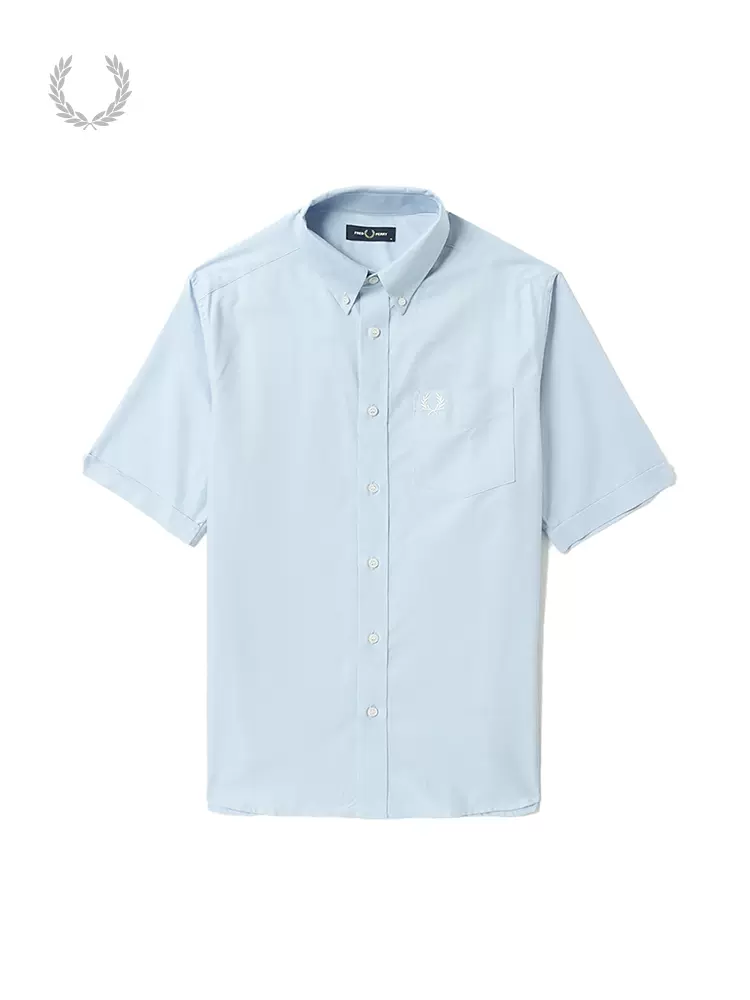 Fred Perry 佛莱德·派瑞 23年夏季款 纯棉 男式短袖衬衫 M3027 多重优惠折后￥486.65包邮 3色可选