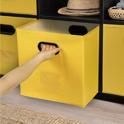 Oxford Cloth Storage Box Foldable School Grid Bookcase Drawer-Type Square Storage Basket Household Clothing Organizer Box