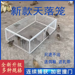 Pigeon Cage, Outdoor Encrypted Model, Only Allows Entry, No Exit, Galvanized New Cage for Catching Animals Outdoors