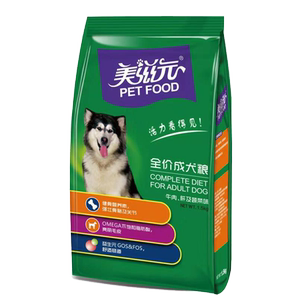 
Meiziyuan dog food adult dog beef flavor 10kg beef vegetable Teddy golden retriever universal pet dog staple food 20*0.5kg