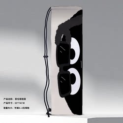 Coal Ball Series Student Shoulder Badminton Bag Crossbody Wear-Resistant Anti-Drop Drawstring Storage Bag Outdoor Sports Equipment Bag