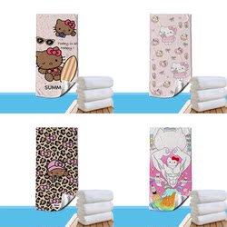 Yyx New Cute and Personalized Hellokitt Series Portable Running, Sports, Swimming, Gym Absorbent Towel