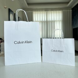 New Version of Ck Shopping Bag Paper Bag, Genuine Handbag from the Store, Can Hold Underwear, Suitable for Spring and Summer Wear