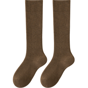 
Calf socks for women in autumn and winter, pure cotton plus velvet, thickened warm terry stockings, winter tall stockings for pregnant women and postpartum period