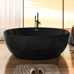 Acrylic Hotel and Guesthouse Seamless Integrated Colorful Bathtub Oval Thin Edge Imperial Concubine-Style Adult Soaking Bathtub