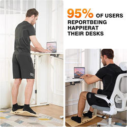 Office Under-Desk Balance Board Bicycle to Relieve Stress, Numb Feet, Foot Massage, Ankle and Leg Strength Trainer