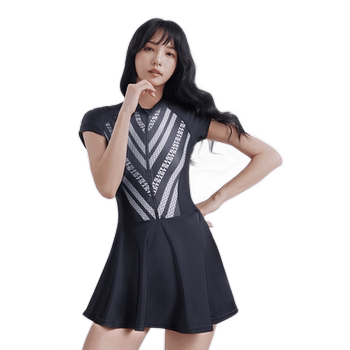 
OSWIM skirt one-piece swimsuit for women in summer high waist to make them look thin