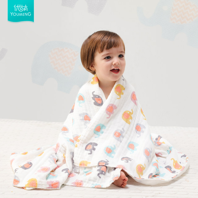 Baby gauze bath towel newborn pure cotton super soft absorbent large ...