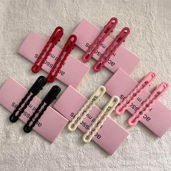 Candy -colored non -trace of the hair clip the front forehead side side duckbill crusher hair clip hair bangs clip hair card clip