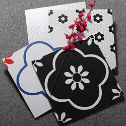 Nordic-Style Floral Tiles Swimming Pool Bathroom Non-Slip Floor Tiles 300X300 Balcony Tiles Geometric Mosaic Tiles