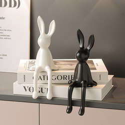 Creative Modern Mood Stabilizing Rabbit Figurine, Light Luxury High-End Living Room Tv Cabinet, Wine Cabinet, Desktop Decoration