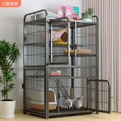 Cat Cage, Cat Villa, Indoor Home Use with Integrated Toilet, Extra Large Free Space, Cat House, Cat Shelter, Cat Nest