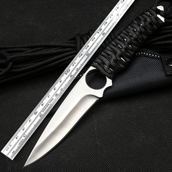 Knife Self-defense Cold Weapon Forged Small Knife Tritium Air Knife Portable Field Fruit Knife Straight Knife Edged Body Knife