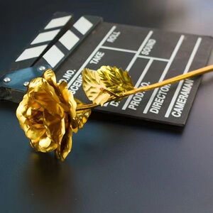 
Gold Eclipse Rose Red Wolf Delta Action 24k Naked Flowers Chinese Valentine's Day Gift DIY Gold Foil Rose Flower
