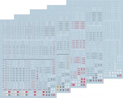 【Evo】Nc05 Gundam Model Military General Warning Sign Hiq 1/100 Fluorescent Water Decal