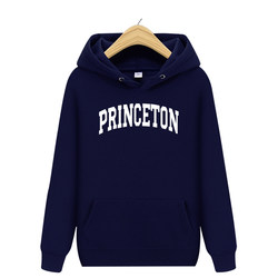 Princeton University Sweatshirt School Uniform Hooded Pullover Winter Men's Fleece Thickened Couple Outfit Student Long-Sleeve Jacket