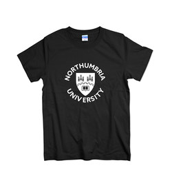 Northumbria University of Northumbria Souvenir T-Shirt Pure Cotton Short-Sleeved Student Summer School Uniform Cultural Shirt