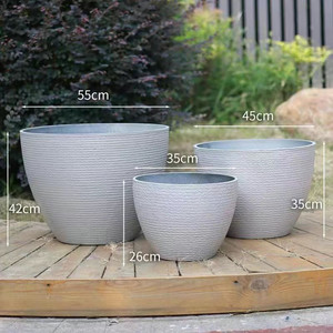 
Nordic style resin flower pot ancient method of raising fish tank high-value gardening green plants thickened pot home planting lotus green plants