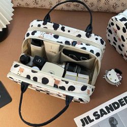 Cosmetic Bag for Women, New Style, Cute, Large Capacity, Cosmetic Storage Bag, Multi-Compartment Portable Toiletry Bag for Travel