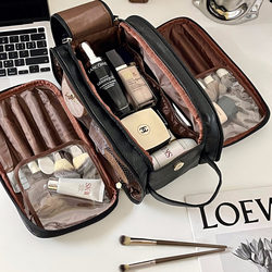 Cosmetic Bag for Women 2026 New Model High-End Multi-Functional Partitioned Storage Bag with Double Openings and Large Capacity Portable Toiletry Bag