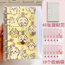 Jiyikawa Money-Saving Book, Student Financial Management Book, Large-Capacity Cash Storage Bag, Money-Saving Book, Family Detailed Ledger Book