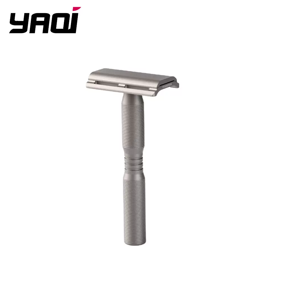 YAQI GHOST 鈦雙刃男士安全剃鬍刀手動老式刮鬍刀男生禮物防刮傷