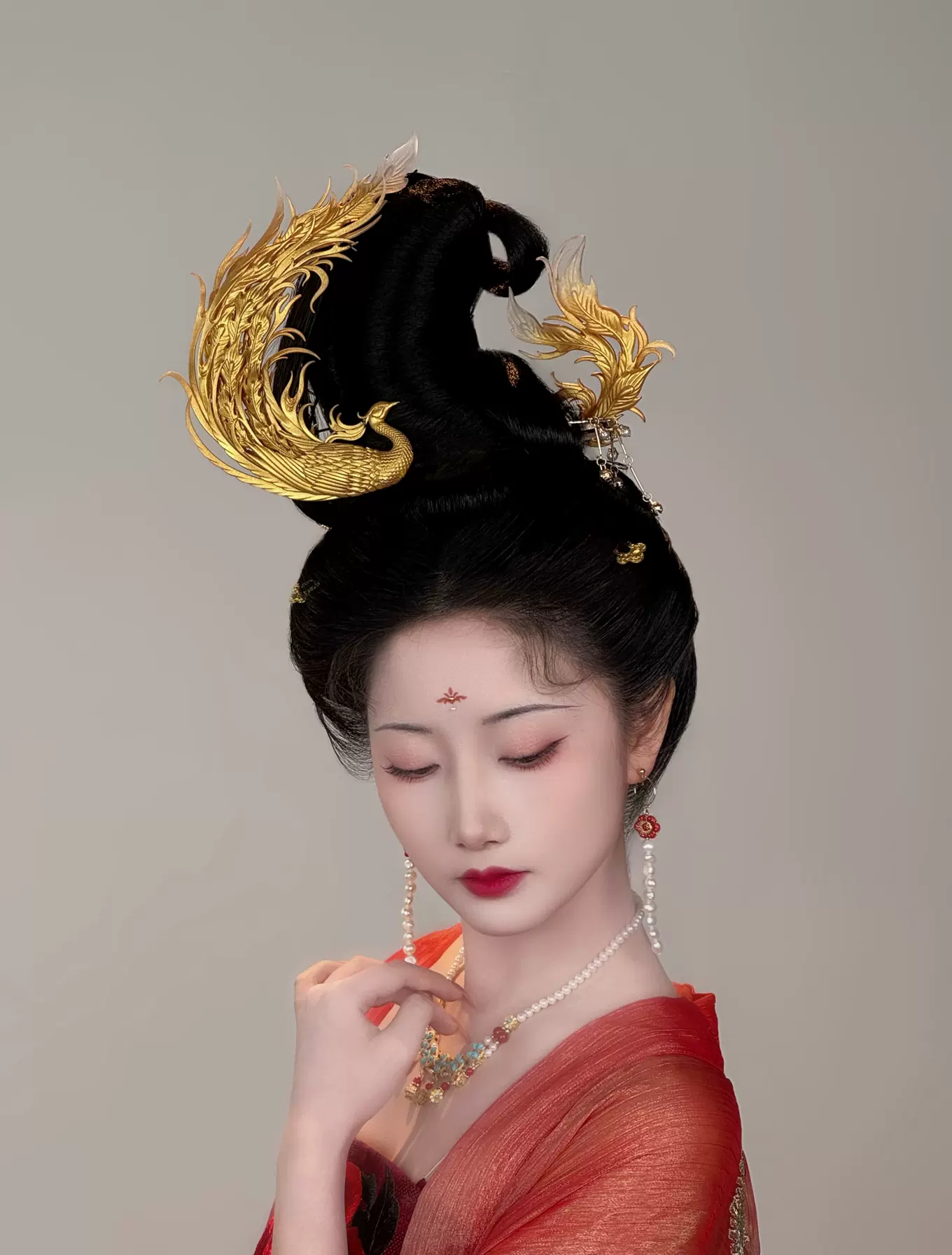 舞妓　かんざし　孔雀 舞妓かんざし #簪 #花かんざし #つまみ細工 #和装髪飾り