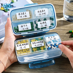 Japanese Portable Pill Box for 7 Days, Large Capacity for Morning, Noon, and Evening, Portable Medicine Storage Small Box