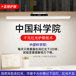 Eye-Protection Lamp, Desk Lamp, Wall-Mounted for Study, Student Dormitory, Children's Desk, Long Strip Led Magnetic Ceiling-Mounted Rechargeable