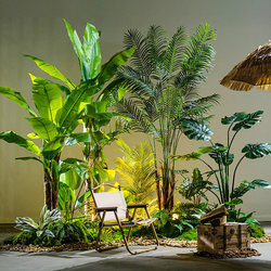 Simulated Green Plants, Large Indoor Combination Landscaping, Tropical Artificial Plants, Commercial Landscape, Artificial Trees, Potted Plants, Decorative Ornaments