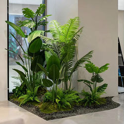 Simulated Green Plant Landscaping Combination Balcony Landscape Arrangement Indoor Artificial Plants Staircase Corner Landscaping Tree Window Decoration