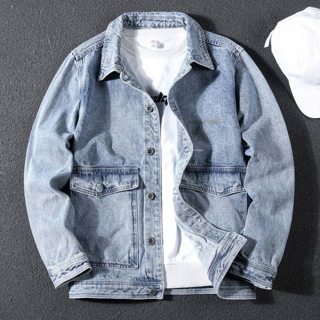 Denim jacket men's spring 2023 new casual trendy brand clothes ...