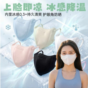 2026 New Disposable Ice Sunscreen Mask for Women Summer 3D Thin Anti-UV Breathable Eye Protection Mask