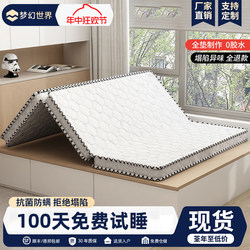 Folding Mattress with Coconut Palm Fiber, Hard Palm Fiber Lumbar Support, Single Student Dormitory, 1.5m Tatami Mats, Floor Mat, Palm Fiber Mat