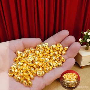 
Solid Sand Gold Small Ornaments Mini Small Ornaments Imitation Gold Crown Pottery Rice Cowl Decoration Accessories to attract wealth