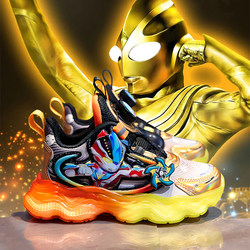 Boys' Shoes 2026 Spring and Summer New Children's Sports Shoes Mesh Breathable Rotating Buckle Boys' Light-Up Shoes