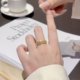 Qian Duoduo Qian Skewers Copper Coin Ring Women's temperament versatile and adjustable finger rings New popular internet celebrity accessories