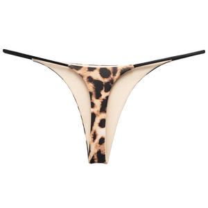Leopard print thong female sexy T-pants low waist large size hot T-back traceless thin belt one thread girl camouflage
